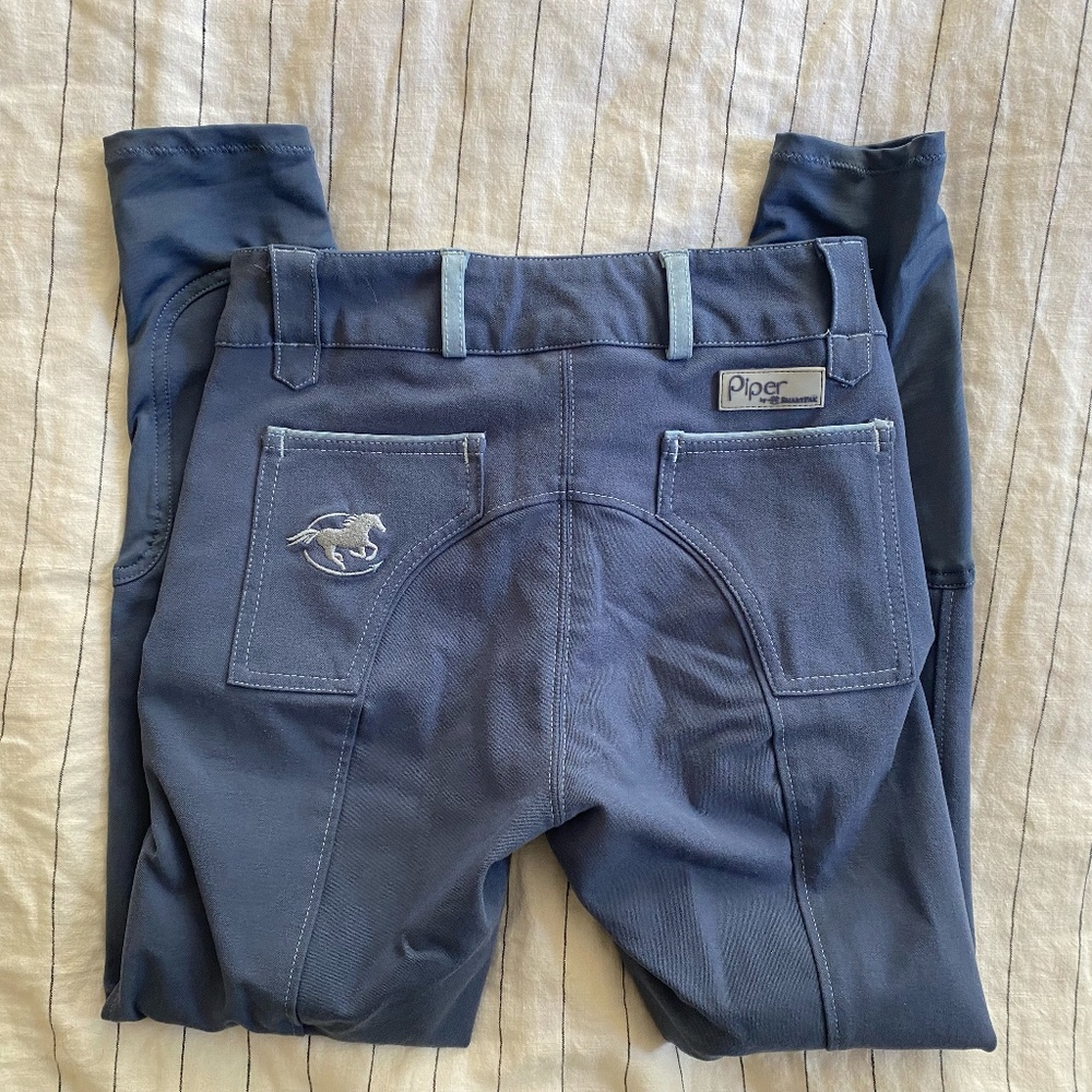 Girls SmartPak Piper's Riding Pants - Picture 2 of 4
